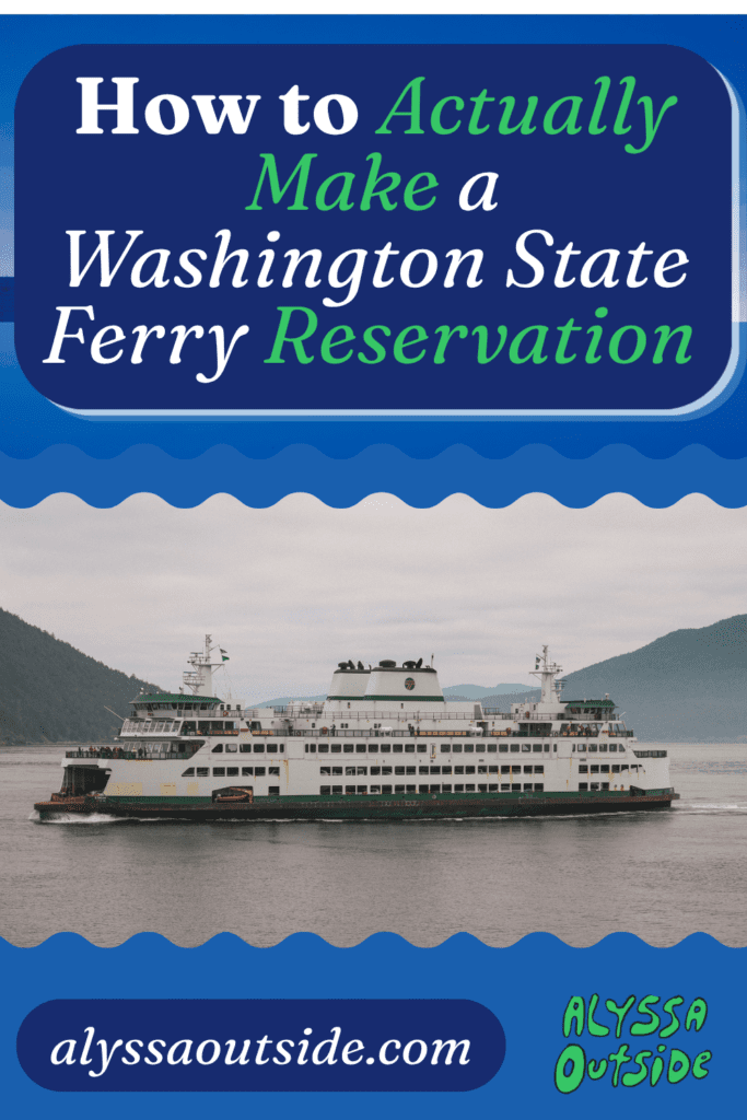 Book a Ferry Reservation